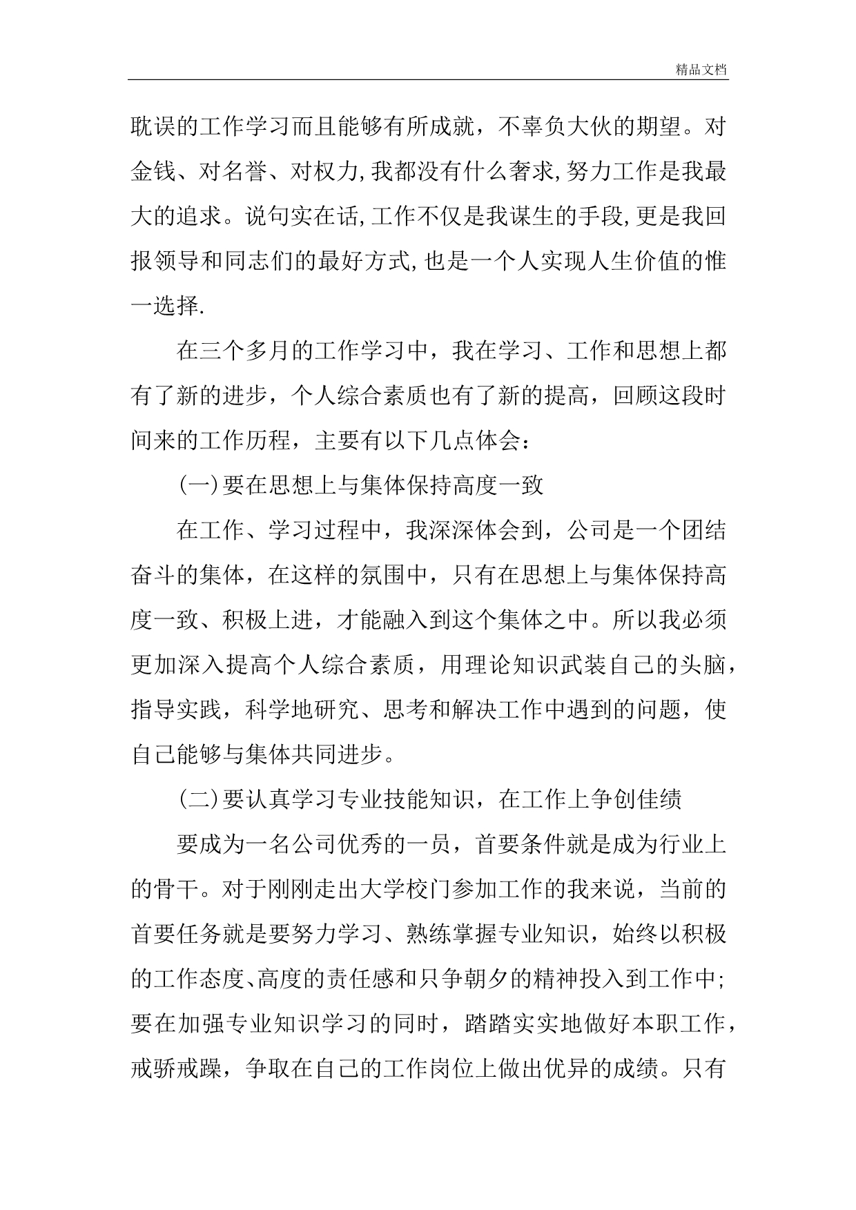 企业员工转正述职分析报告例文.doc_第5页