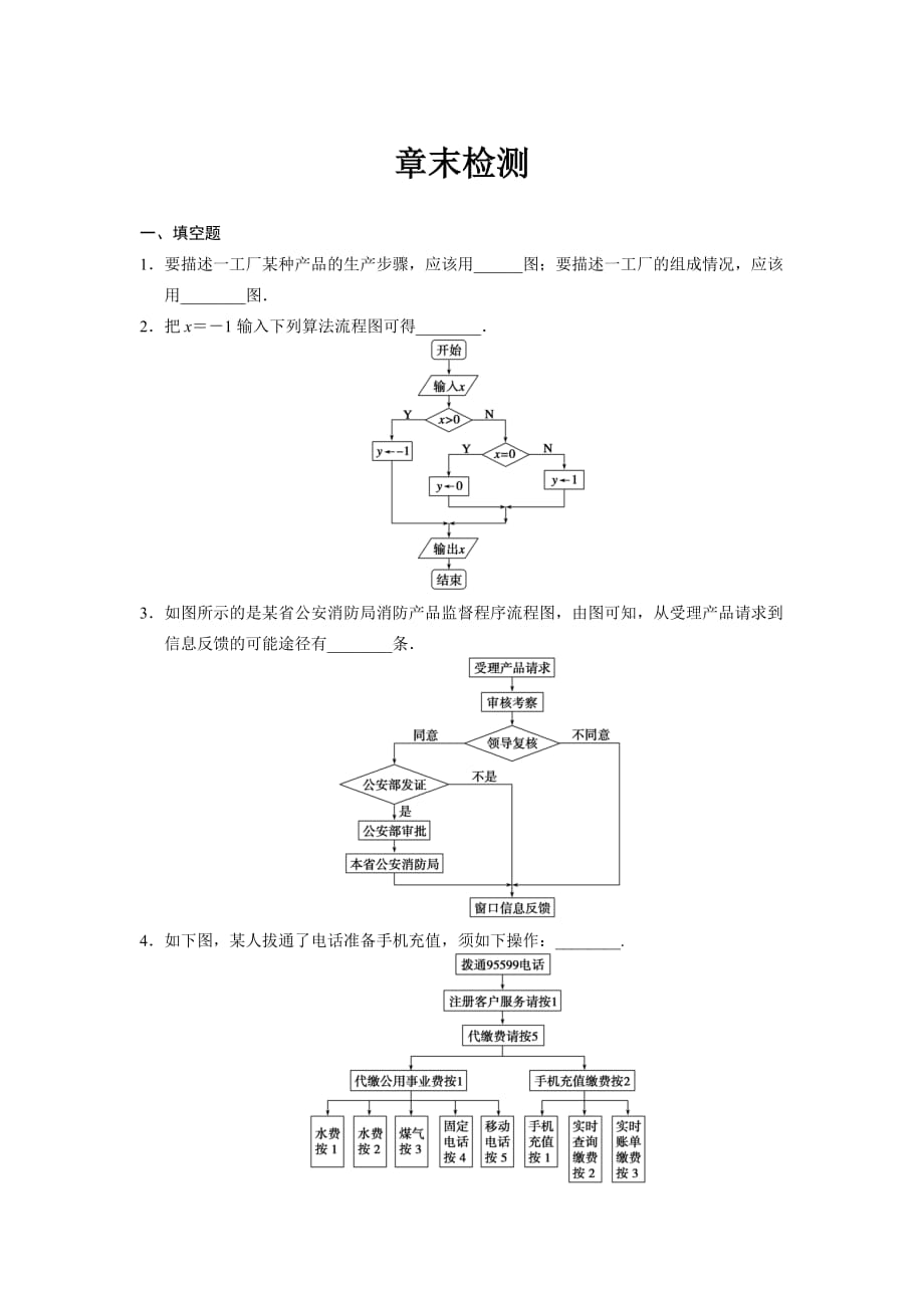 高中数学苏教选修12第四章 章末检测_第1页