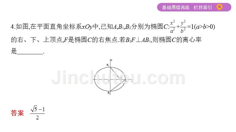 江苏高考数学二轮课件：第11讲　圆锥曲线的基本问题_第5页