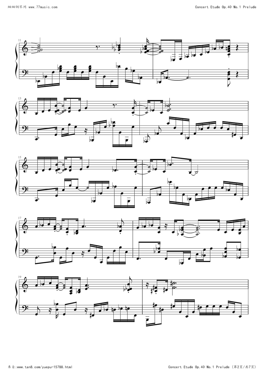 Concert Etude Op.40 No.1-Prelude.pdf_第2页