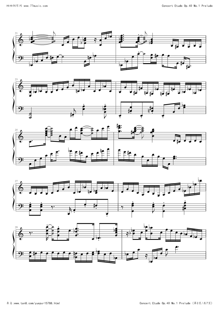 Concert Etude Op.40 No.1-Prelude.pdf_第3页