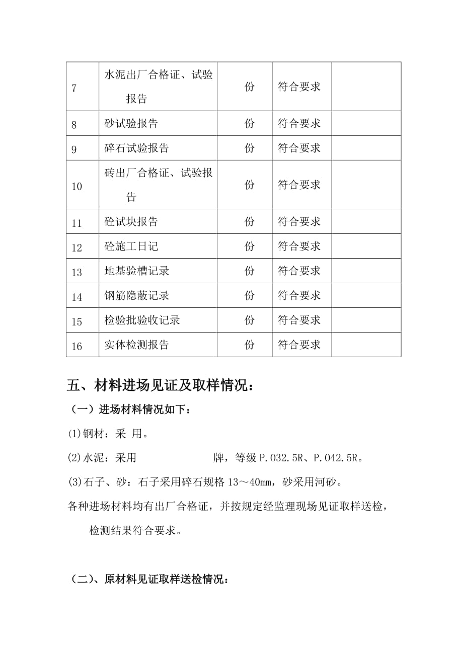 基础验收评估调查报告(监理).doc_第3页