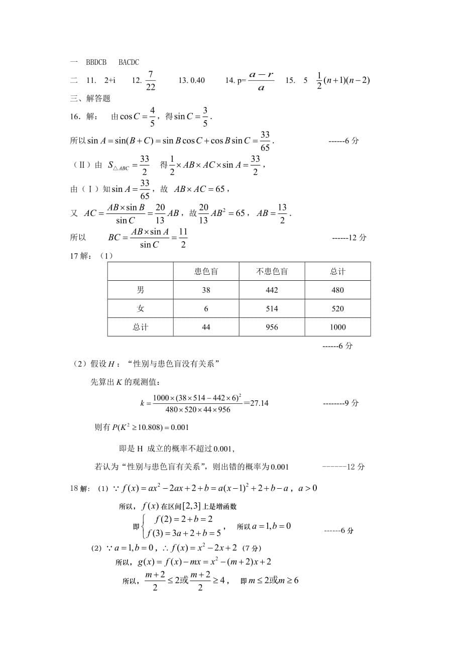 2012年春季湖北省部分重点中学期中联考试题（文数）.doc_第5页