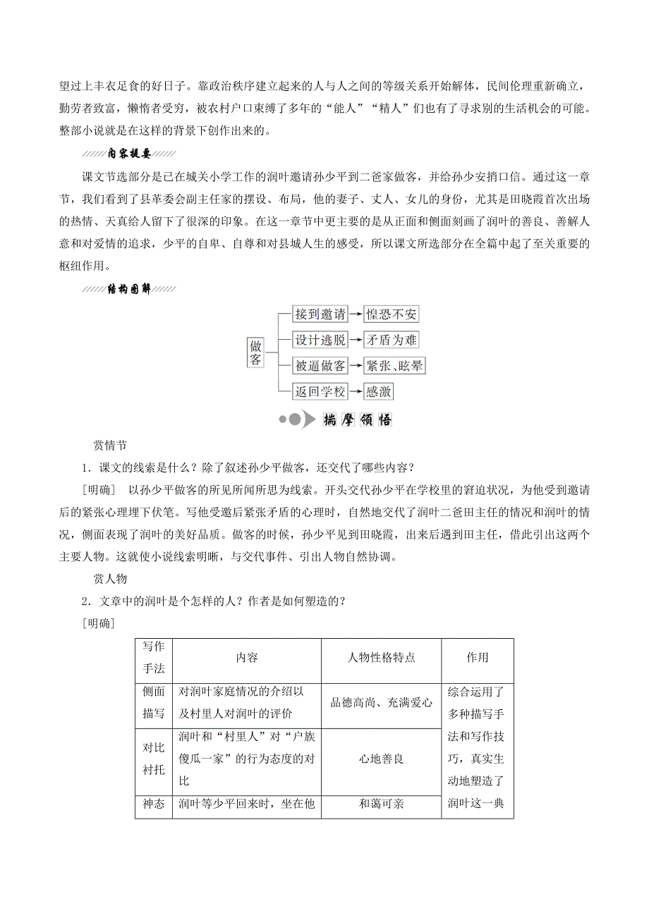 高中语文第七单元第14课《平凡的世界》做客讲义新人教版选修《中国小说欣赏》_第3页