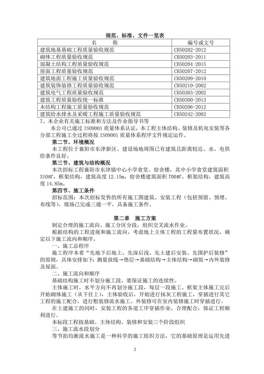 【精编】食堂宿舍楼建设工程施工组织设计_第2页