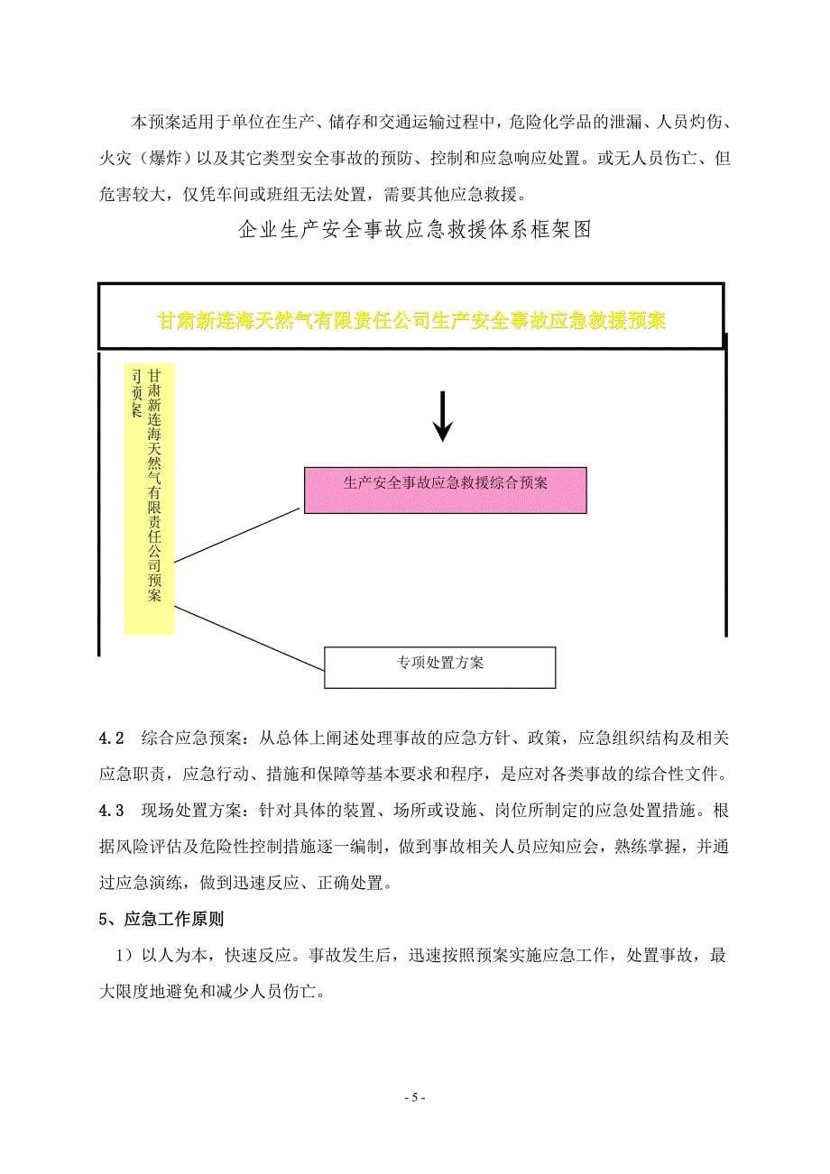 【精编】LNG工厂事故应急救援预案_第5页