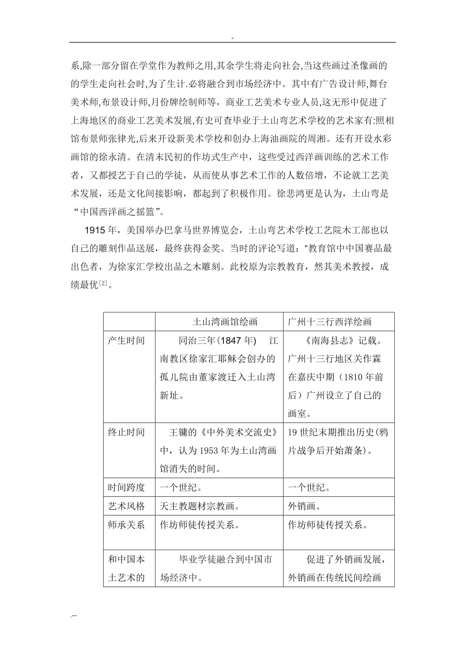 土山湾油画和广州十三行油画不同 Microsoft Word 文档_第4页