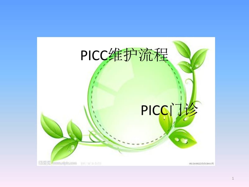 PICC维护流程ppt课件.ppt_第1页