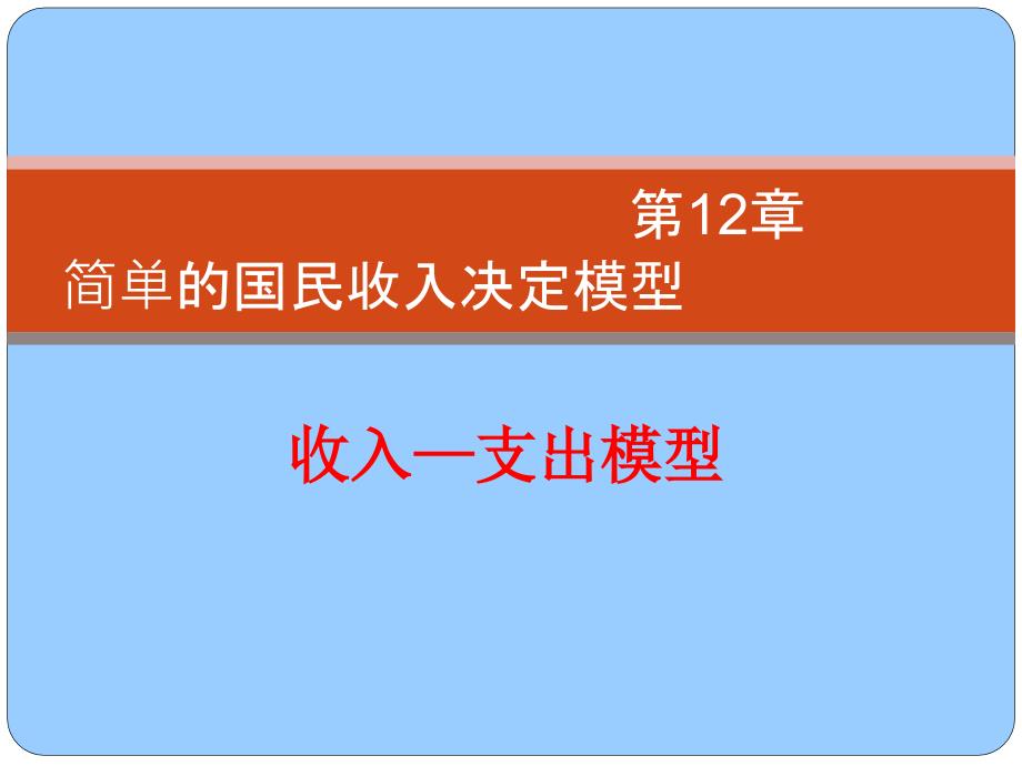 【精编】国民收入决定培训课件_第1页