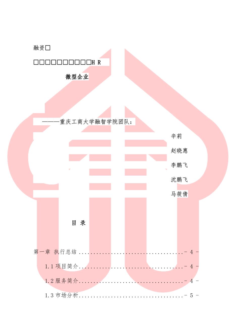 融资HR微型企业_第1页