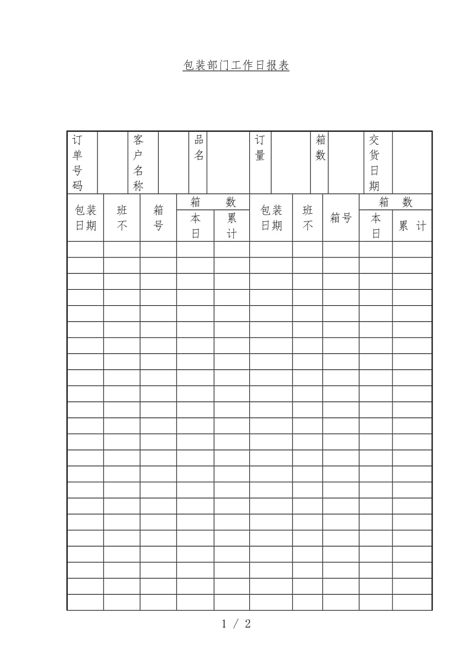 包装部门报表汇编1_第1页