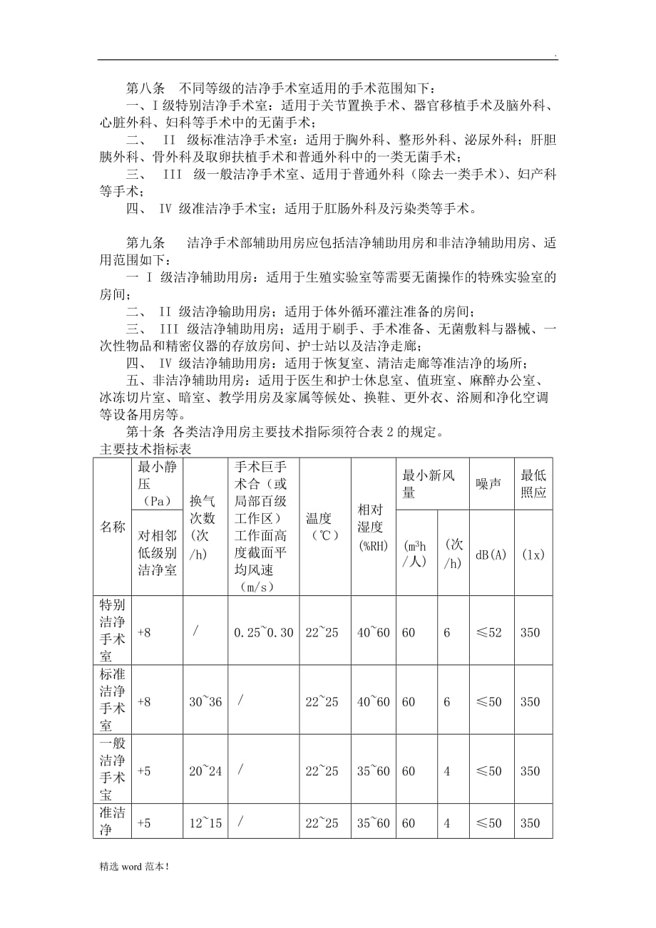 医院手术室建设标准最新版 (2).doc_第3页