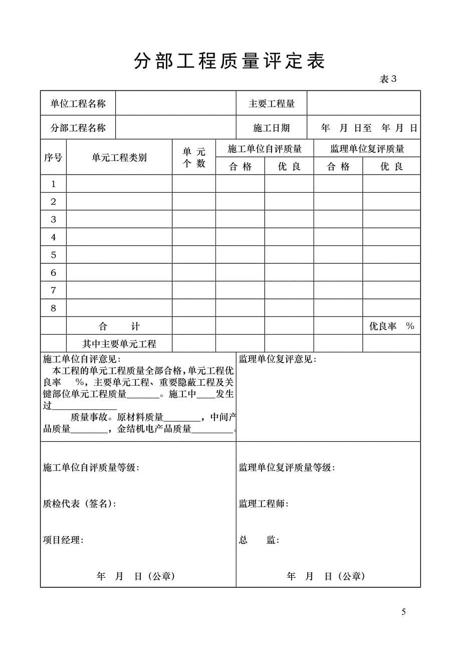 【精编】某市滩涂围垦工程施工质量检验评定表_第5页