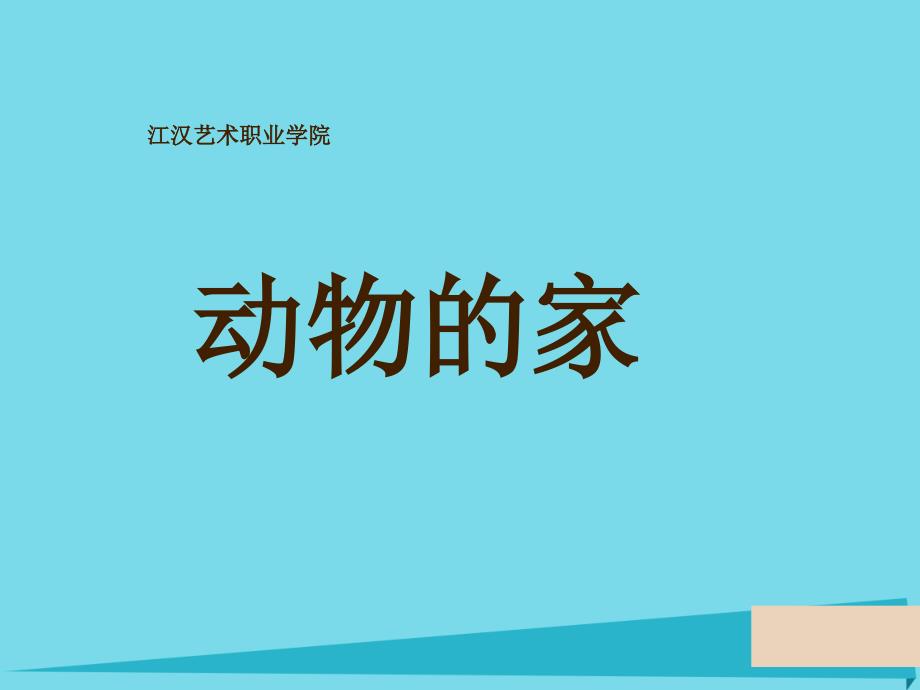 2017三年级科学上册 动物的家课件2 新人教版_第1页