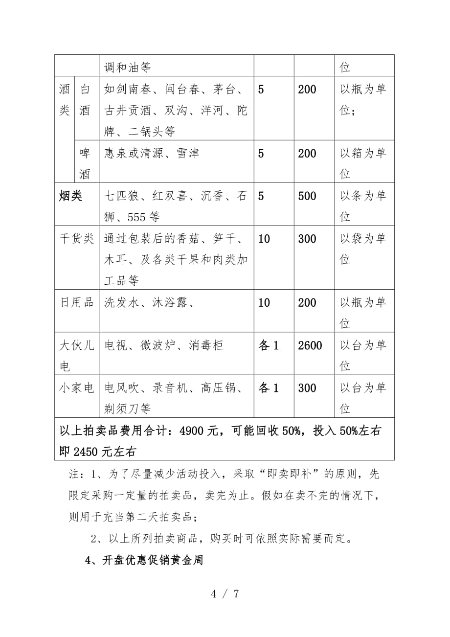 聚鑫荣名优特产品商业街开盘活动规划提案_第4页