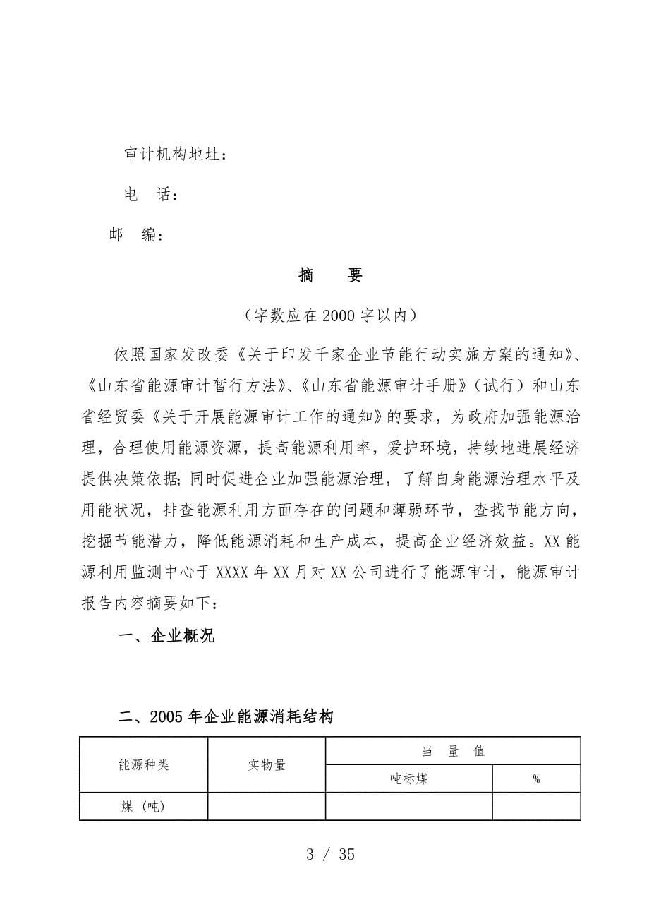 能源审计分析报告详细资料_第5页