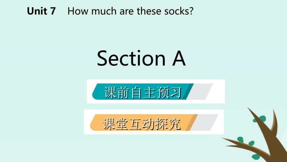 2019年秋七年级英语上册 Unit 7 How much are these socks Section A课件 （新版）人教新目标版_第2页