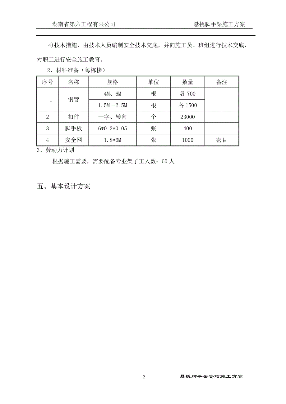 【精编】悬挑脚手架施工方案培训资料2_第4页