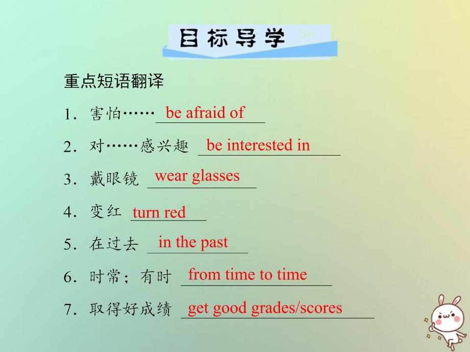 2019年秋九年级英语全册 Unit 4 I used to be afraid of the dark（第1课时）Section A（1a-2d）习题课件 （新版）人教新目标版_第1页