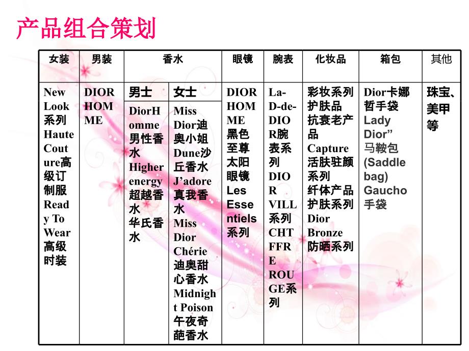 迪奥产品策划现状分析.ppt_第4页