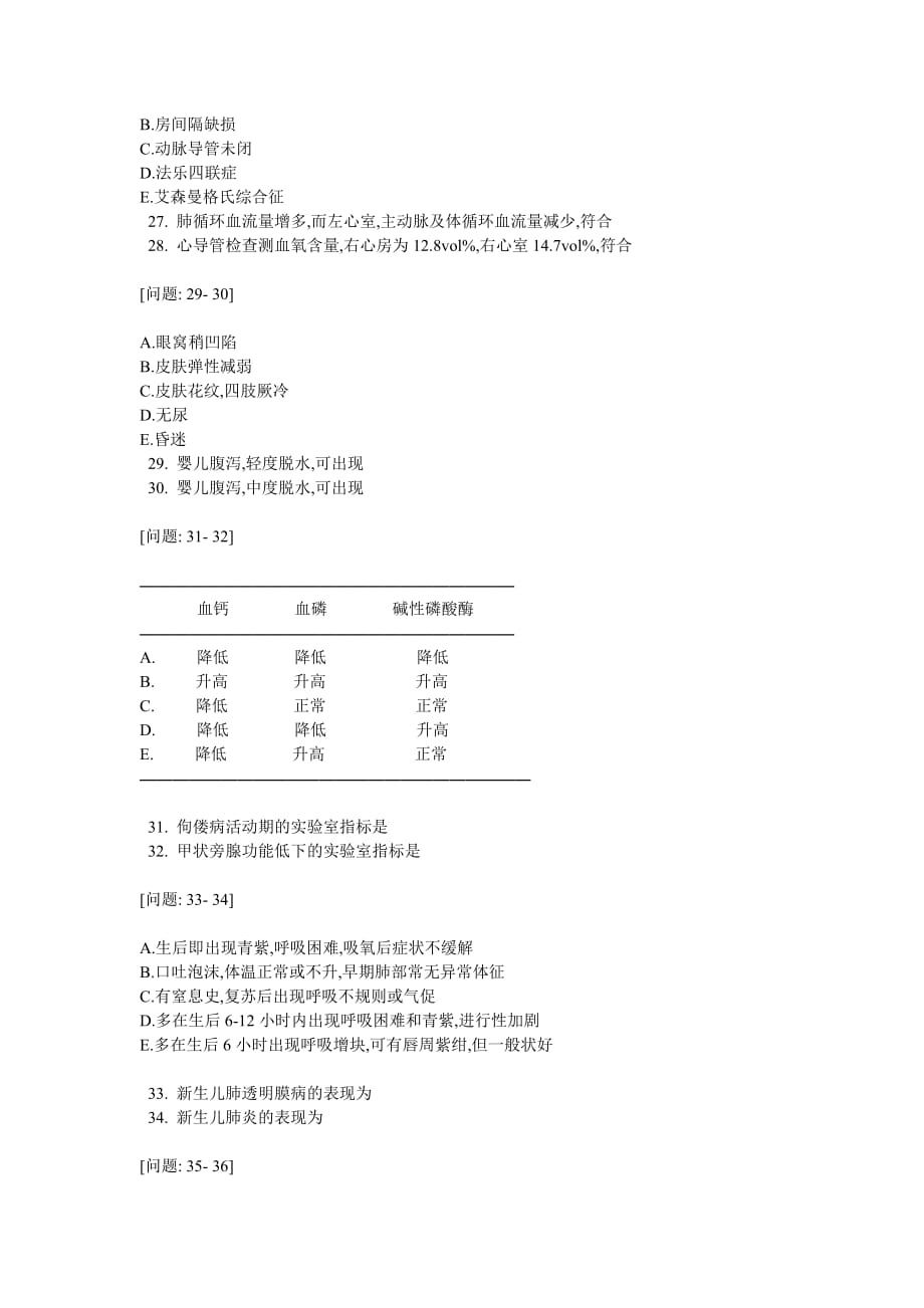 儿科学题库及答案B2型题.doc_第4页