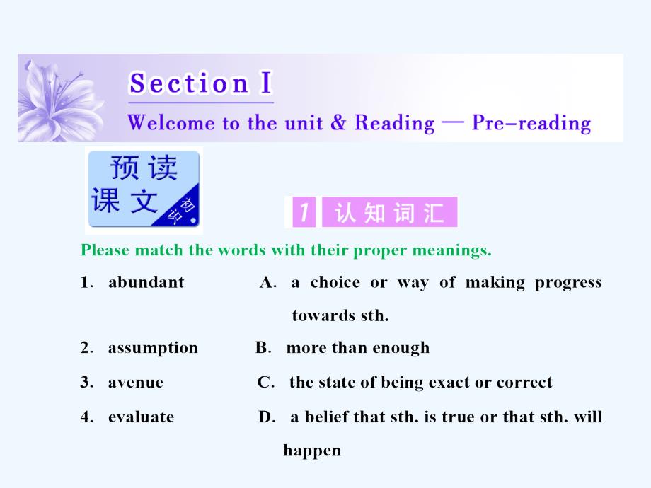 高二英语译林选修七课件：Unit 3 Section Ⅰ_第3页