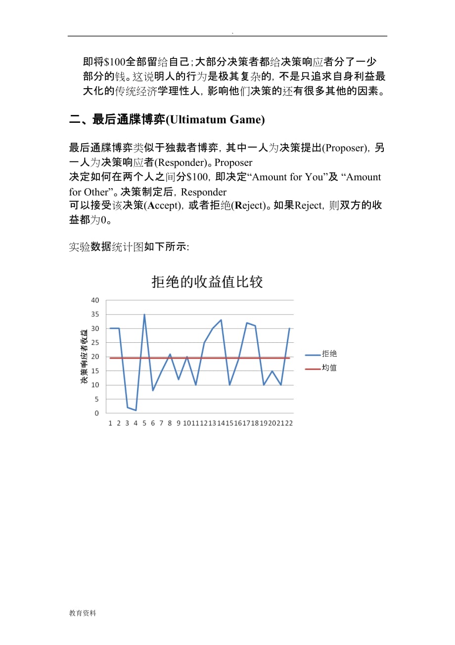 行为经济学实验报告_第3页