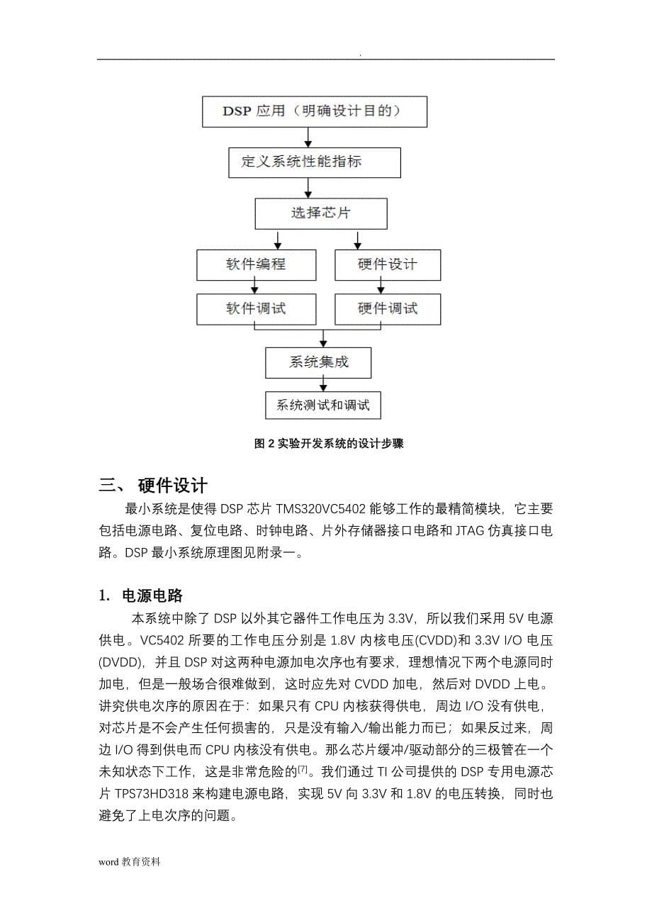 基于DSP最小应用系统设计实现论文_第5页