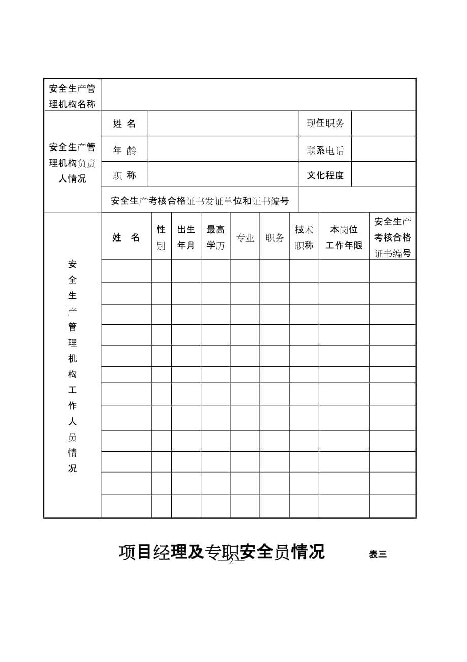 （安全生产）贵州省建筑施工企业安全生产许可证申请表_第5页