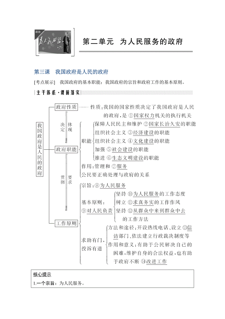 高考政治创新大一轮江苏专讲义：必修二 第二单元 第三课 Word含答案_第1页