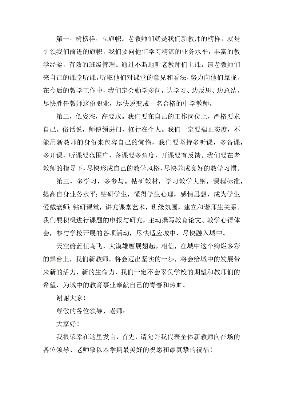 新教师发言稿锦集6篇_第4页