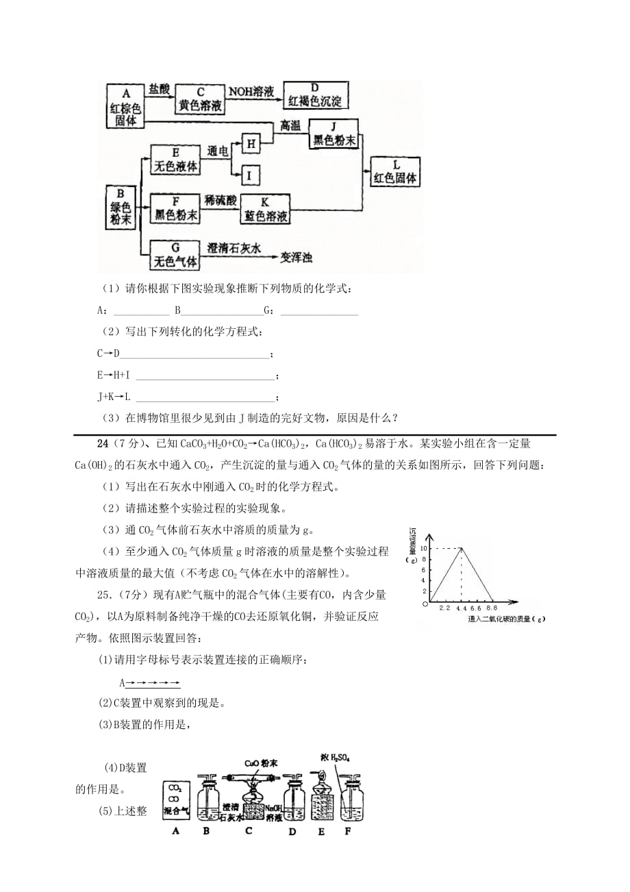 山东潍坊市初中化学素质和实验能力竞赛试题及答案_第4页