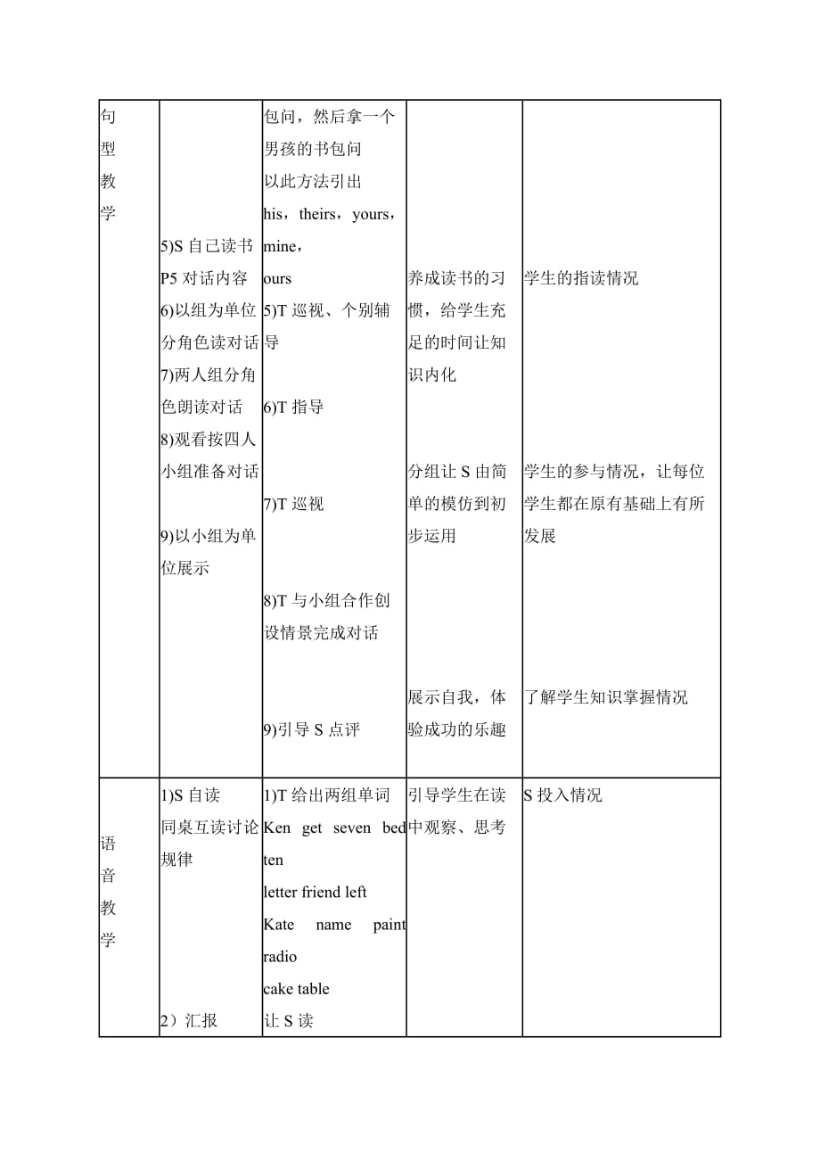 北师大【一起】小学英语五下册《unit 7 At the airport》教案 (9)_第4页