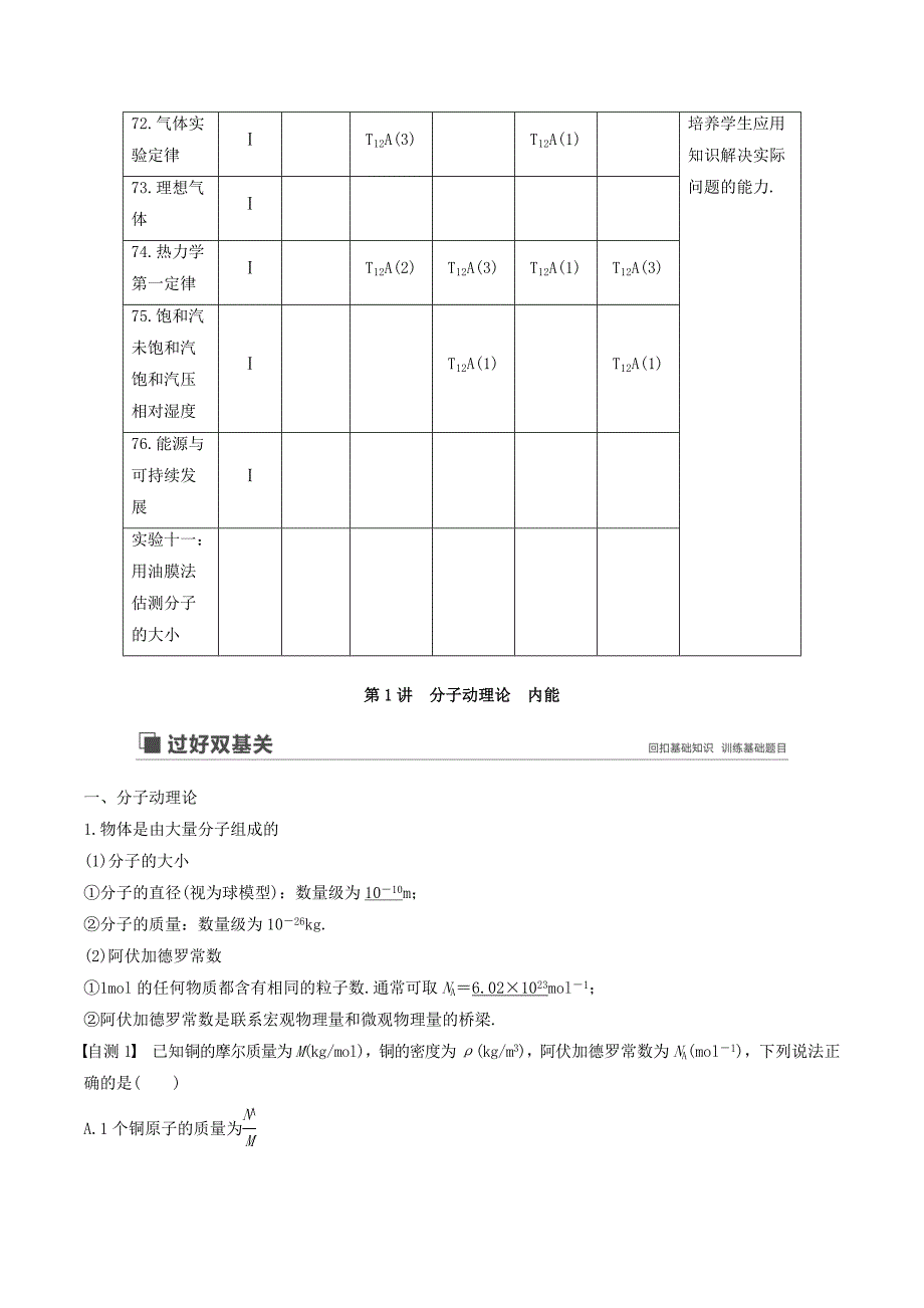 （江苏专用）高考物理新增分大一轮复习第十二章热学第1讲分子动理论内能讲义（含解析）_第2页