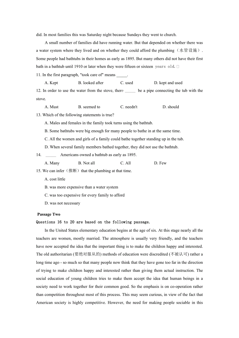 大学英语读写译期末测试题及答案.doc_第4页