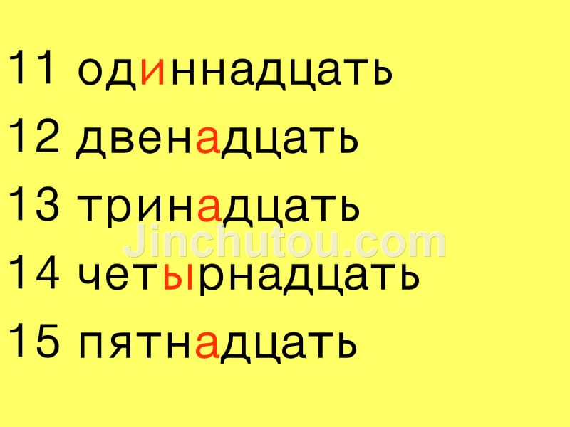 初中俄语九年级第一课复习基数词_第3页