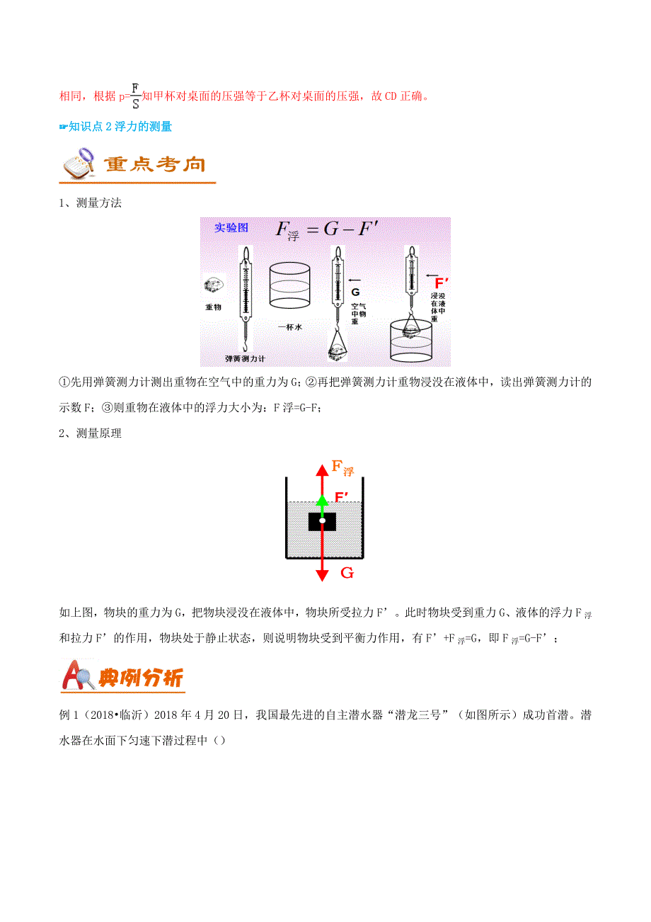 （考前练兵）中考物理备考全攻略专题09浮力与升力（含解析）_第3页