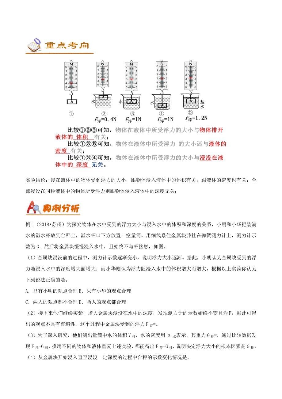 （考前练兵）中考物理备考全攻略专题09浮力与升力（含解析）_第5页