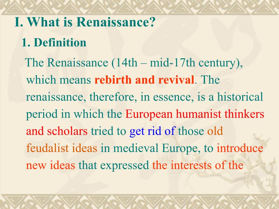 The Renaissance 1(文艺复兴时期)1_第2页