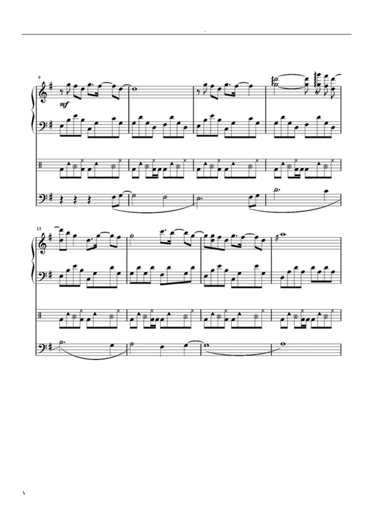 【钢琴谱】alittlestory钢琴谱_第2页