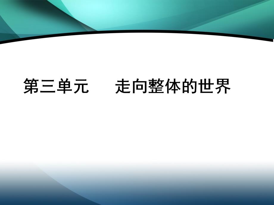 （新教材）2019-2020新课程同步统编版高中历史中外历史纲要下册学案课件：第6课 全球航路的开辟_第1页