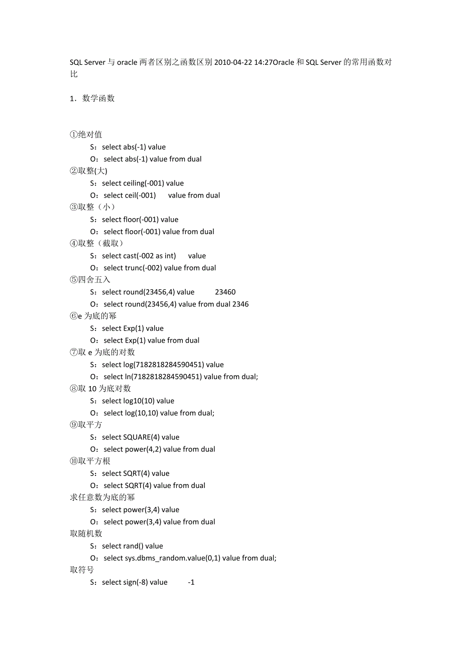 Oracle与SQL函数区别.docx_第1页