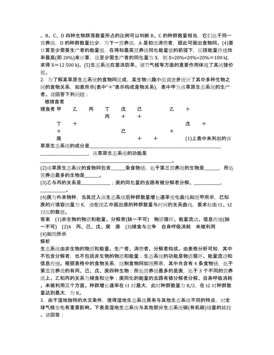 2020届高考生物二轮专题突破：非选择题的五大命题热点4 生物与环境类.docx_第2页