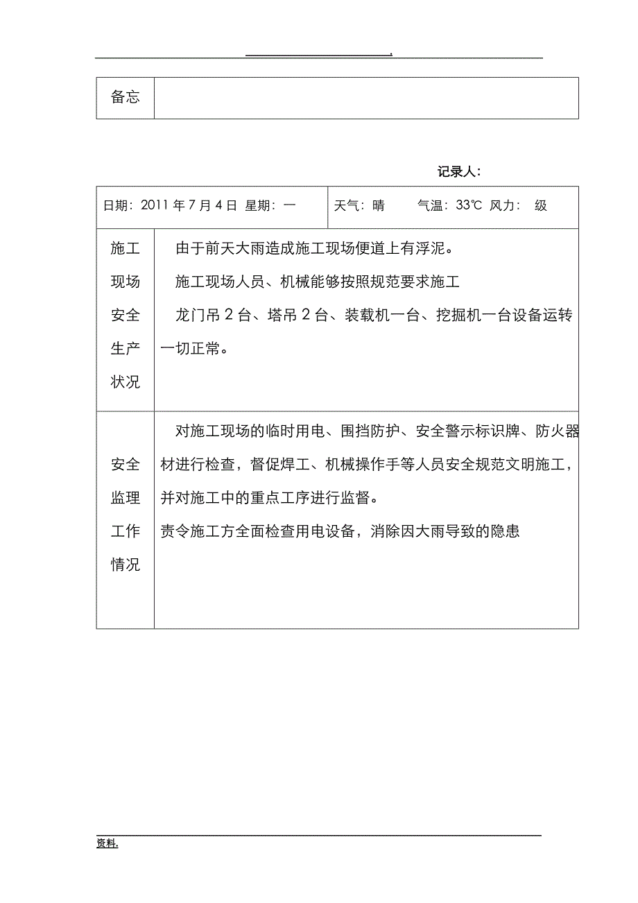 安全监理日志范文_第4页