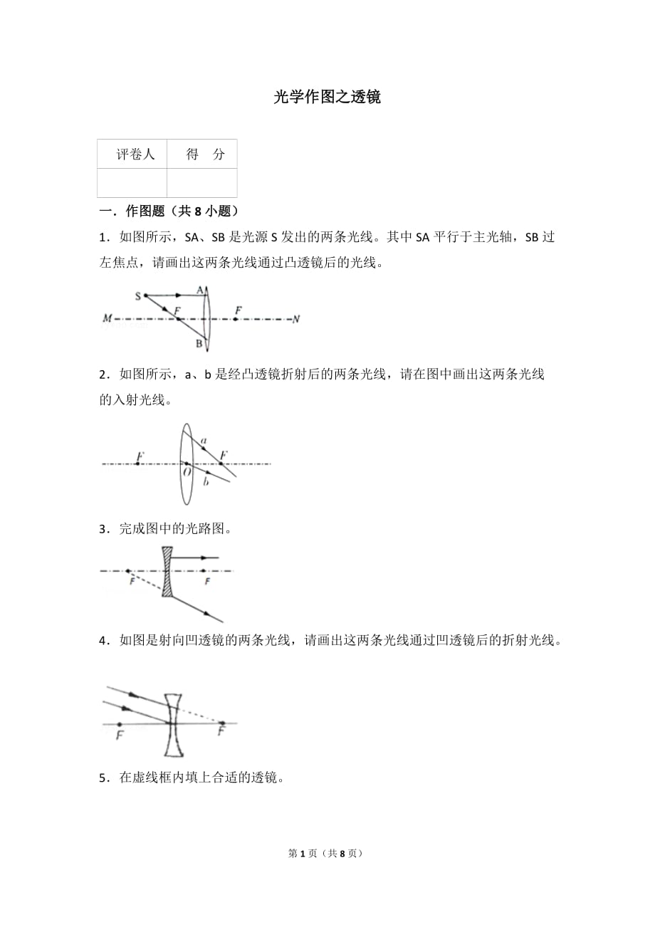 光学作图之透镜_第1页