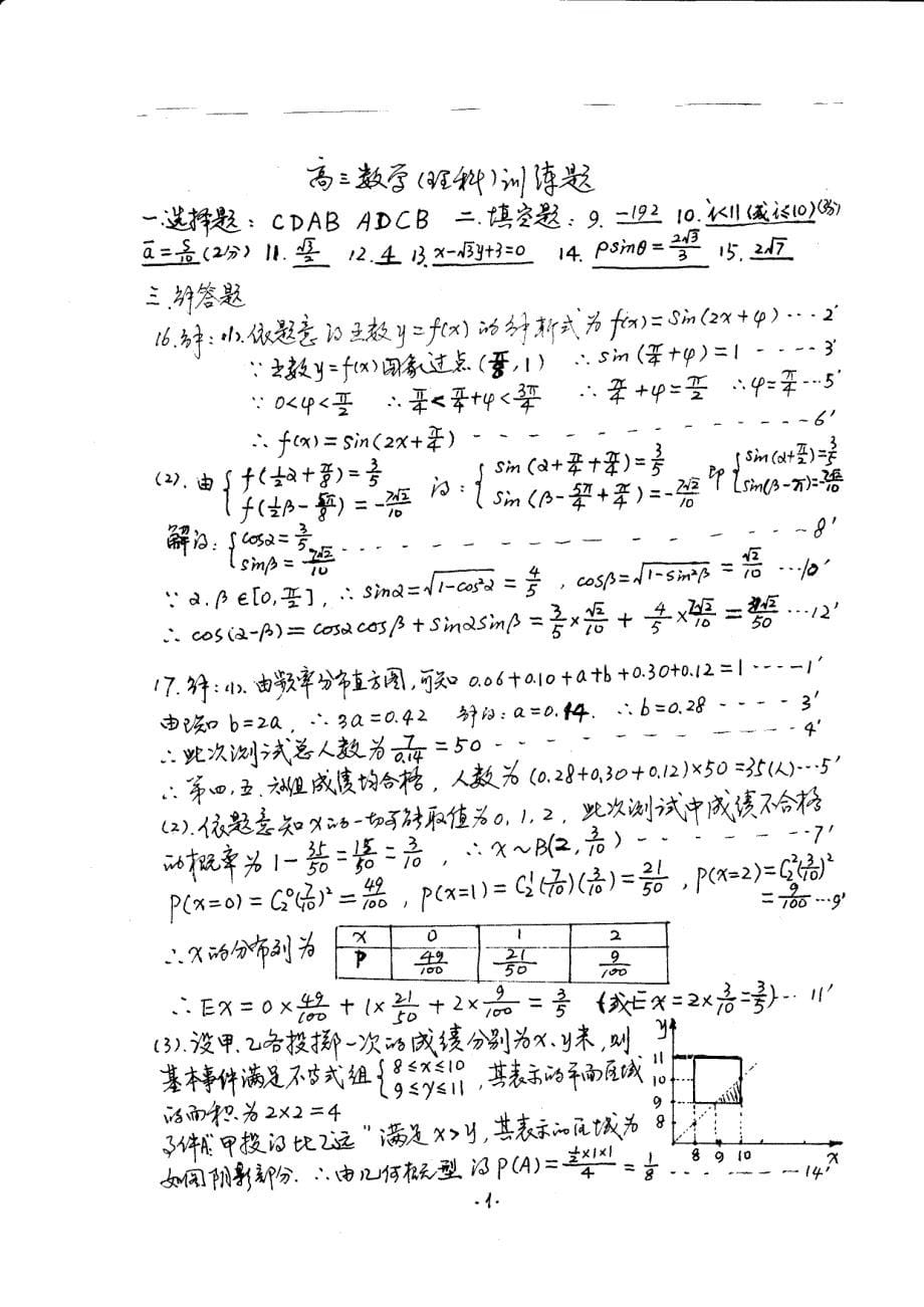 广东省潮安县庵埠中学2014届高三数学第三次模拟考试试题 理（pdf）.pdf_第5页