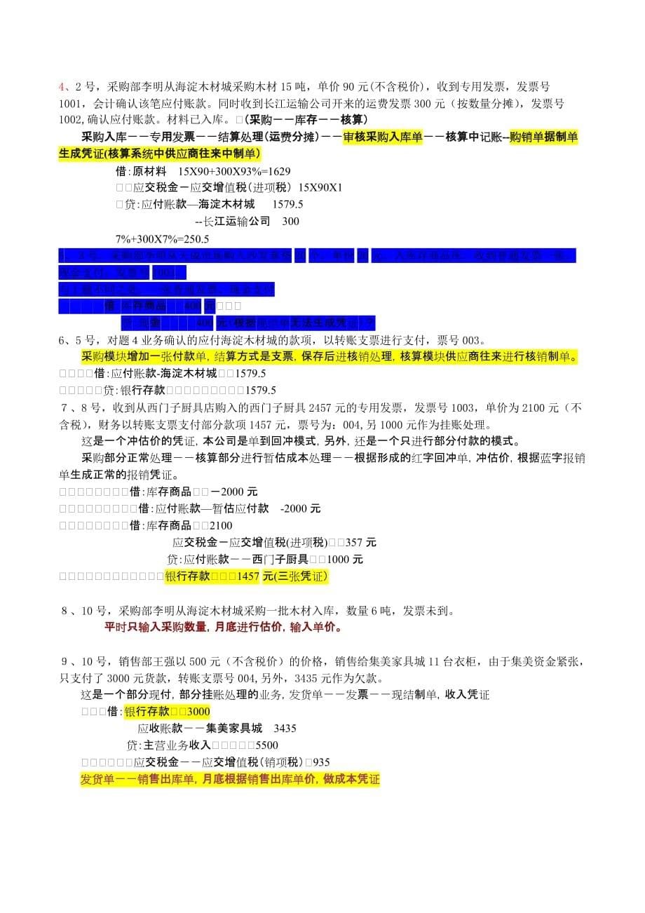 用友T3实务模拟卷志诚家具.doc_第5页