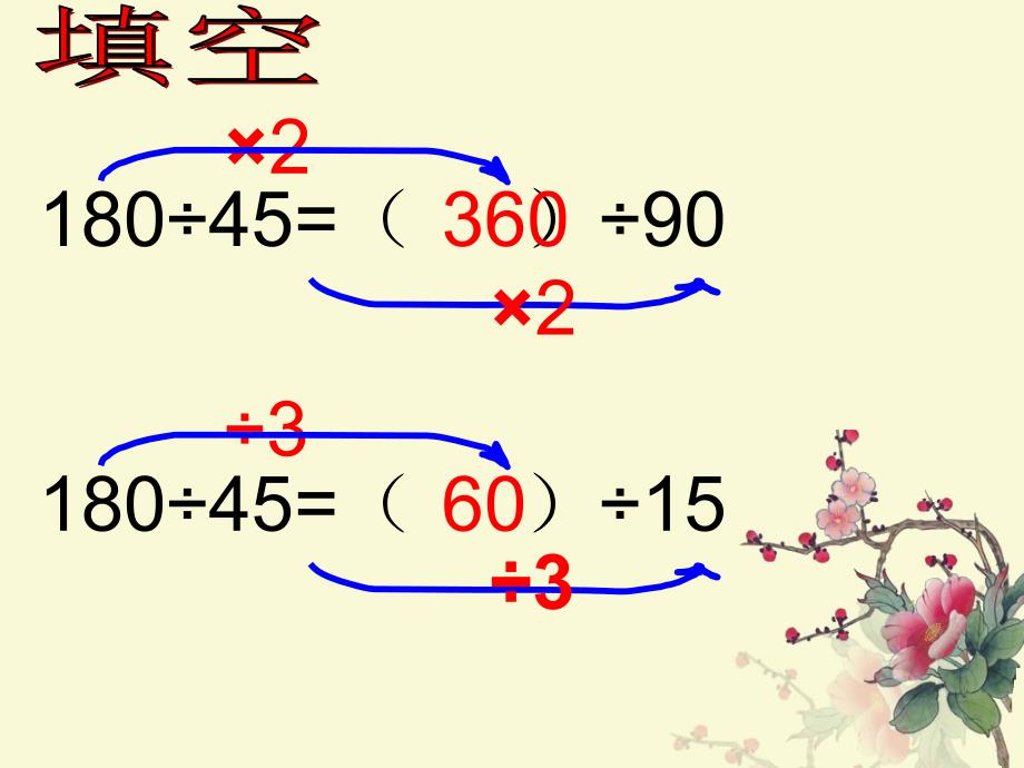 四年级数学下《商不变的规律》练习题课件_第4页