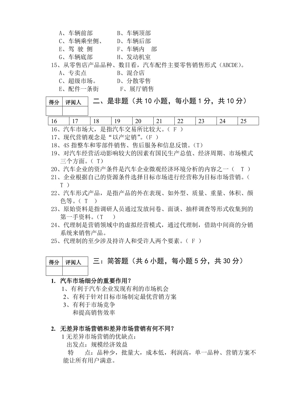 汽车营销学试卷附答案.doc_第3页