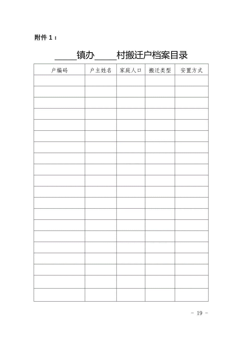 （档案管理）某省易地扶贫搬迁户档案_第1页